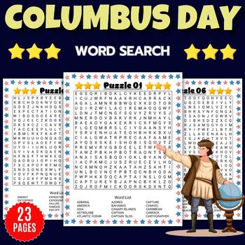 Preview of Printable Columbus Day - Indigenous Peoples Day Word Search With Solution