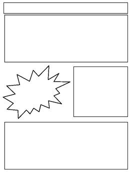 Printable Comic Strip Templates by Jennine Poirier | TPT