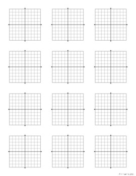 Preview of Printable Coordinate Planes