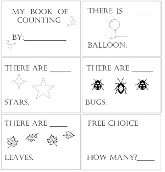 Preview of Printable Counting Coloring Book