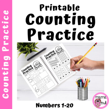 Preview of Printable Counting Practice - Numbers 1-20