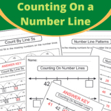 Printable Counting on a Number Line, Number Patterns, With