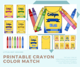 Printable Crayon Color Matching
