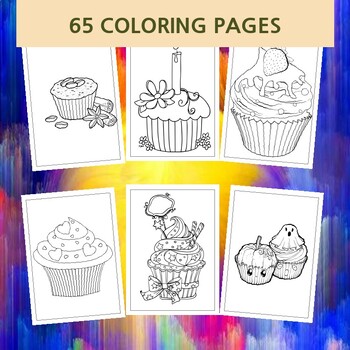 Cupcake color page