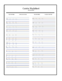 Printable Cursive Worksheets–9 Pages (Letters and Words) |