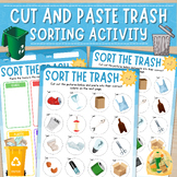 Printable Cut & Paste Trash Sorting Activity, Garbage, Was