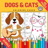 Printable Cute Dogs And Cats Coloring Pages - Fun Dog & Ca