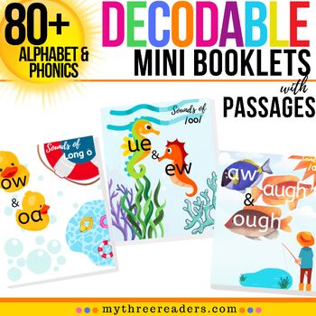 Preview of 80+ Decodable Booklets with First Grade Decodable Passages