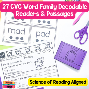 Preview of CVC Decodables - CVC Decodable Books - CVC Decodable Readers