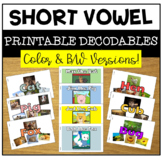 Printable Decodable Books - Short Vowel CVC GROWING BUNDLE