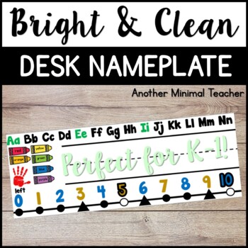 Preview of Printable Desk Nameplate: K-1 Edition