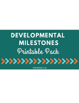 Preview of Printable Developmental Milestones Handout Pack