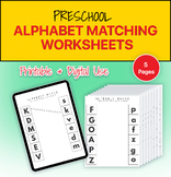 Printable & Digital Alphabet Matching Worksheets - Prescho