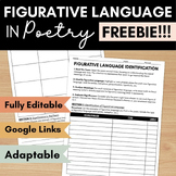 Printable & Digital Figurative Language Graphic Organizer 