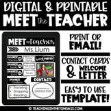 Meet the Teacher Template Editable Letter Google Printable