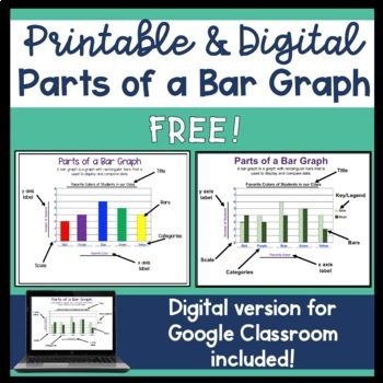 Preview of Printable & Digital Parts of a Bar Graph Reference