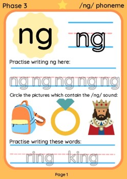 ng phonics worksheets teaching resources teachers pay teachers