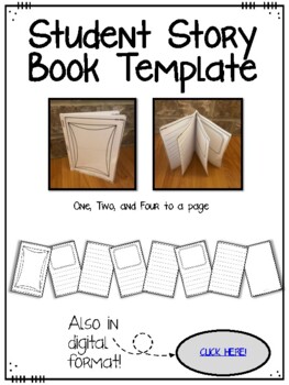 Preview of Printable & Digital Student Story Book Template