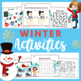 Printable & Digital Winter Activities: Spot the Difference