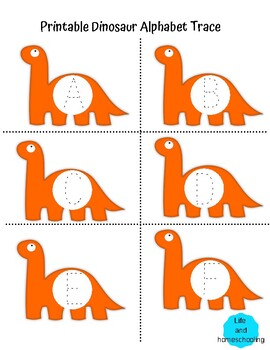 Printable Dinosaur Alphabet for Preschoolers