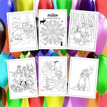 Printable Disney Frozen Coloring Pages Collection: Elsa, Anna, and