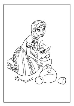 Printable Disney Frozen Coloring Pages Collection: Elsa, Anna, and Friends