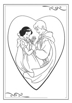 disney princess coloring pages snow white and prince