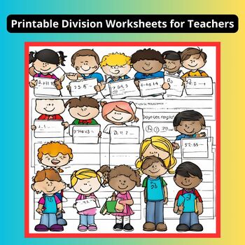Preview of Printable Division Worksheets for Teachers