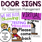 Do Not Disturb Door Signs for Virtual Learning Classroom M