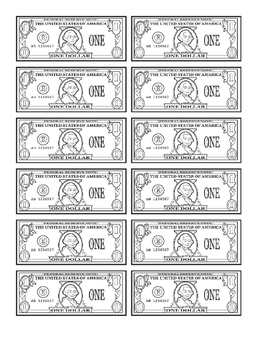 Preview of Printable Dollars