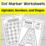 Printable Dot Marker Worksheets for Kids Alphabet, Numbers