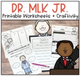 Printable Dr. Martin Luther King Jr. Worksheets Writing Craft