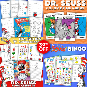 Dr. Seuss Printable Math Pack Worksheets And Activity Sheets For Kids