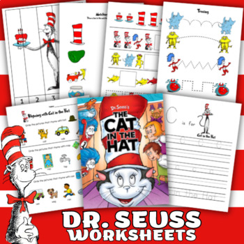 Dr. Seuss Printable Math Pack Worksheets and Activity Sheets For Kids