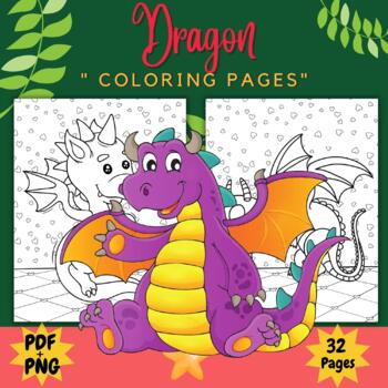 Printable Dragon Dinosaurs Monsters Coloring Pages Sheets by Crafty ...