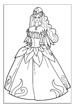 Printable Dresses Coloring Sheets Collection: Unleash Your Creativity ...