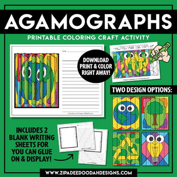 Preview of Printable Earth Day Agamograph Paper Craft {Zip-A-Dee-Doo-Dah Designs}