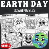 Printable Earth Day Jigsaw Coloring puzzles - Fun Earth Da