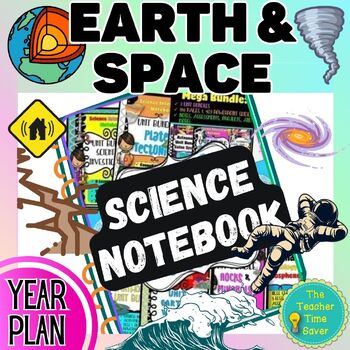 Preview of Earth Science & Space Science Units Curriculum Year Bundle