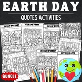 Printable Earth day Quotes Coloring Pages & Games - Fun Ea