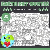 Printable Earth day Quotes Coloring Pages Sheets - Fun Apr