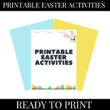 Printable Easter Activities