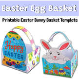 Printable Easter Bunny Basket Template - Craft Activity Fo