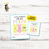 Printable Easter Peep Coworkers Cards | Easter Treats for 