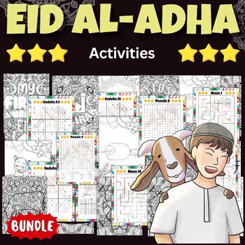 Preview of Printable Eid al adha Activities And Games - Fun Muslim Bundle Activities
