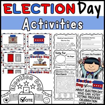 Preview of Printable Election Day and Voting Activities for November