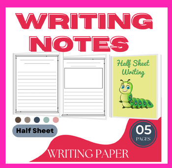 Preview of Printable Elementary Writing Paper, Wide Ruled and Primary Lined Paper + 5 Cover