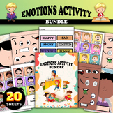 Printable Emotion Activity for kids, Emotional Chart Bundl