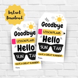 Printable End of School Tag | Goodbye Lesson Plans, Hello 
