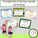Printable End of the Year Awards Certificates | End of the